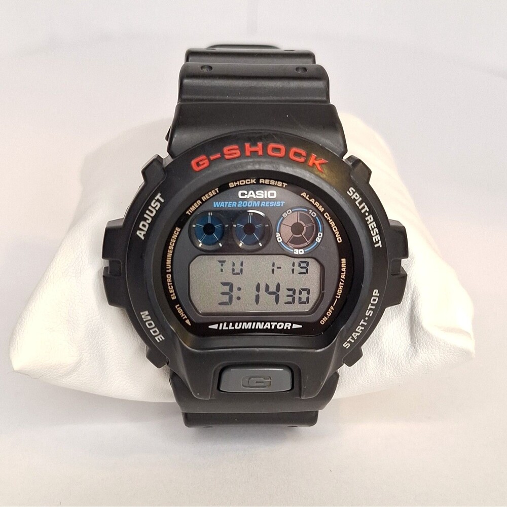 Casio G-Shock DW-6900 (3230) Watch Men 50mm Digital Black Tone New Battery